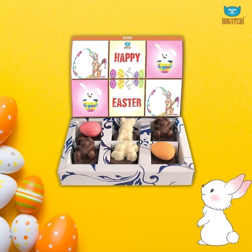 Small Chocolate Bunnies and Easter Chocolate eggs assorted flavors, 60g